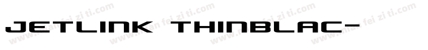 jetlink thinblac字体转换